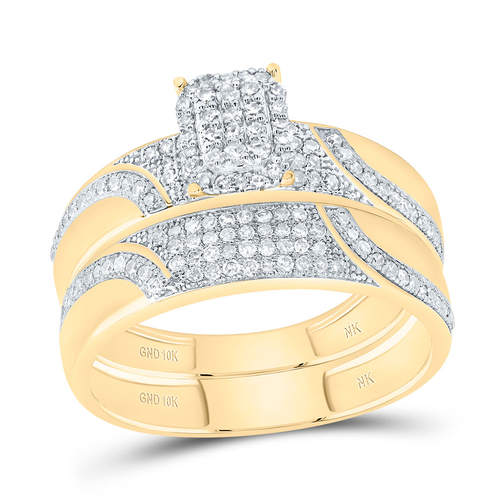 5/8Ctw-Dia Nk Emerald Trio Set (4.49 grams)