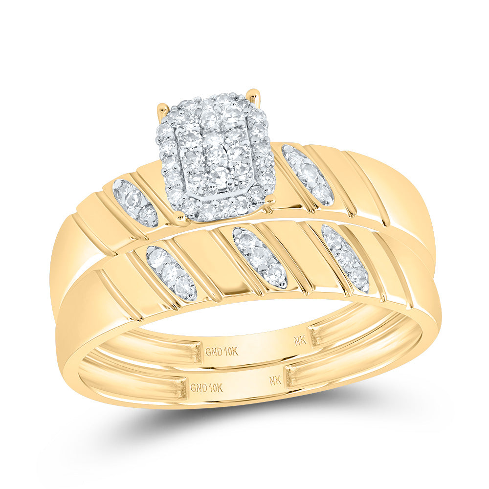 1/4Ctw-Dia Nk Emerald Trio Set (3.89 grams)