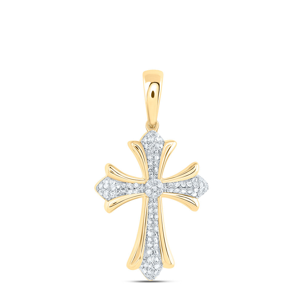 1/3Ctw Dia Nk Fashion Cross Pendant (2.121 grams)