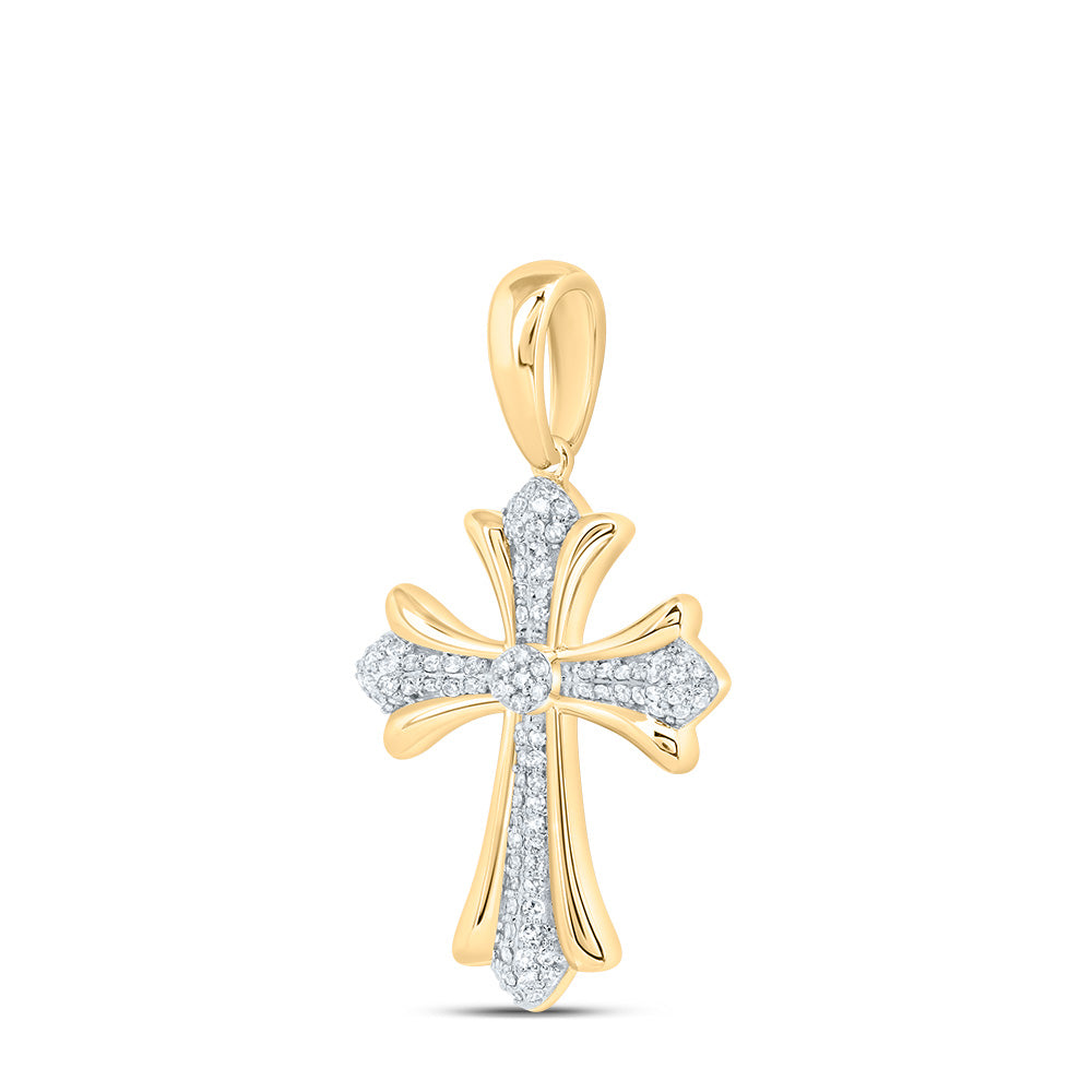 1/3Ctw Dia Nk Fashion Cross Pendant (2.121 grams)