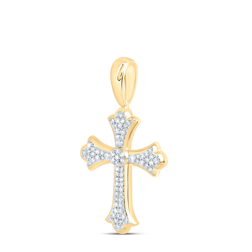 1/3Ctw Dia Nk Fashion Cross Pendant (2.121 grams)
