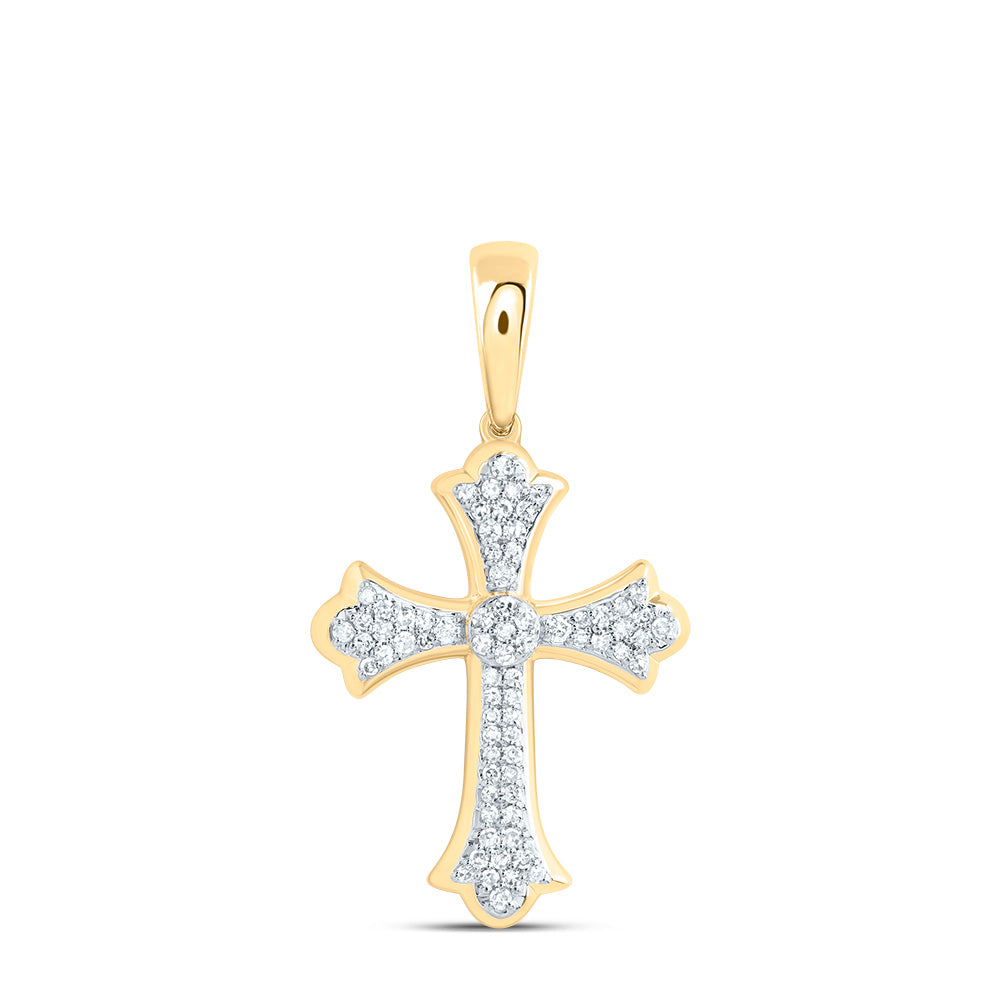 1/3Ctw Dia Nk Fashion Cross Pendant (2.121 grams)