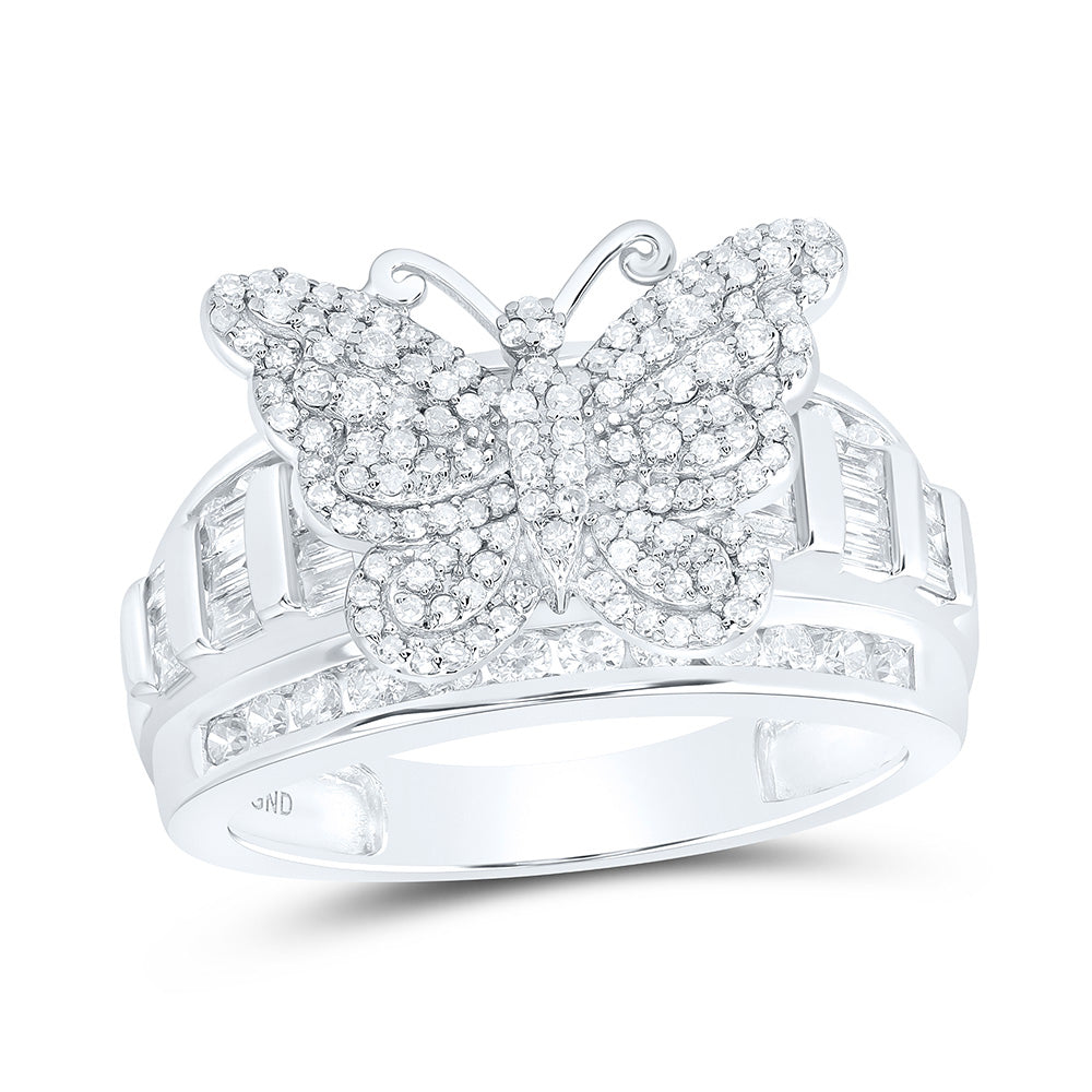 1Ctw-Dia Nk Fashion Butterfly Ring (6.04 grams)