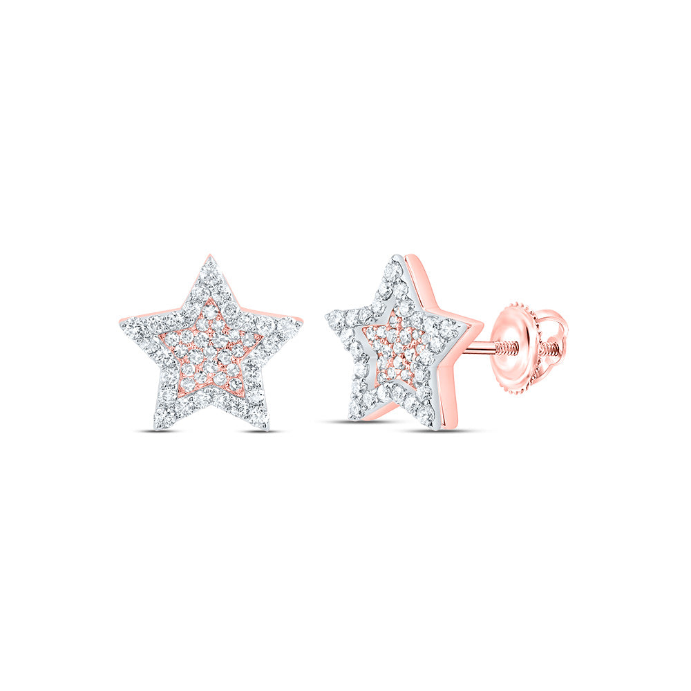 3/4Ctw Dia Nk Star Mens Stud Earring