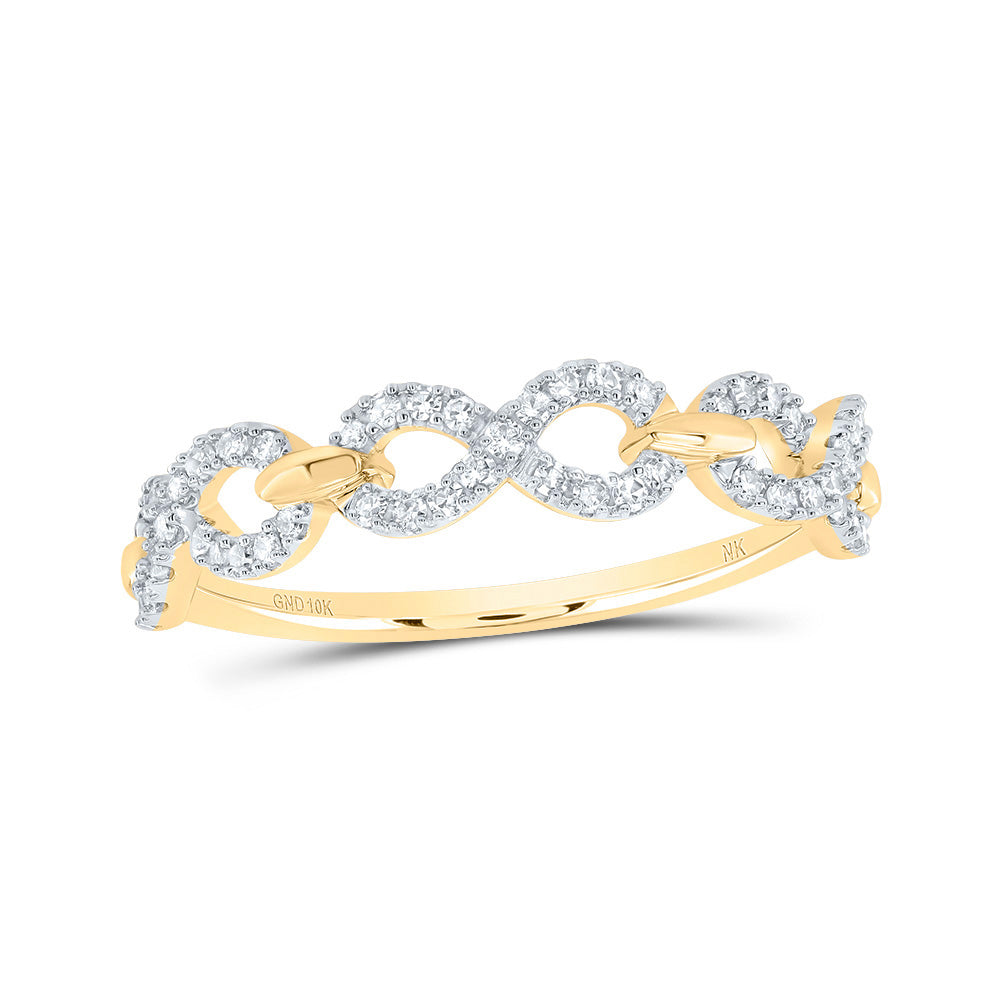 1/4Ctw-Dia Nk Fashion Infinity Ring (1.74 grams)