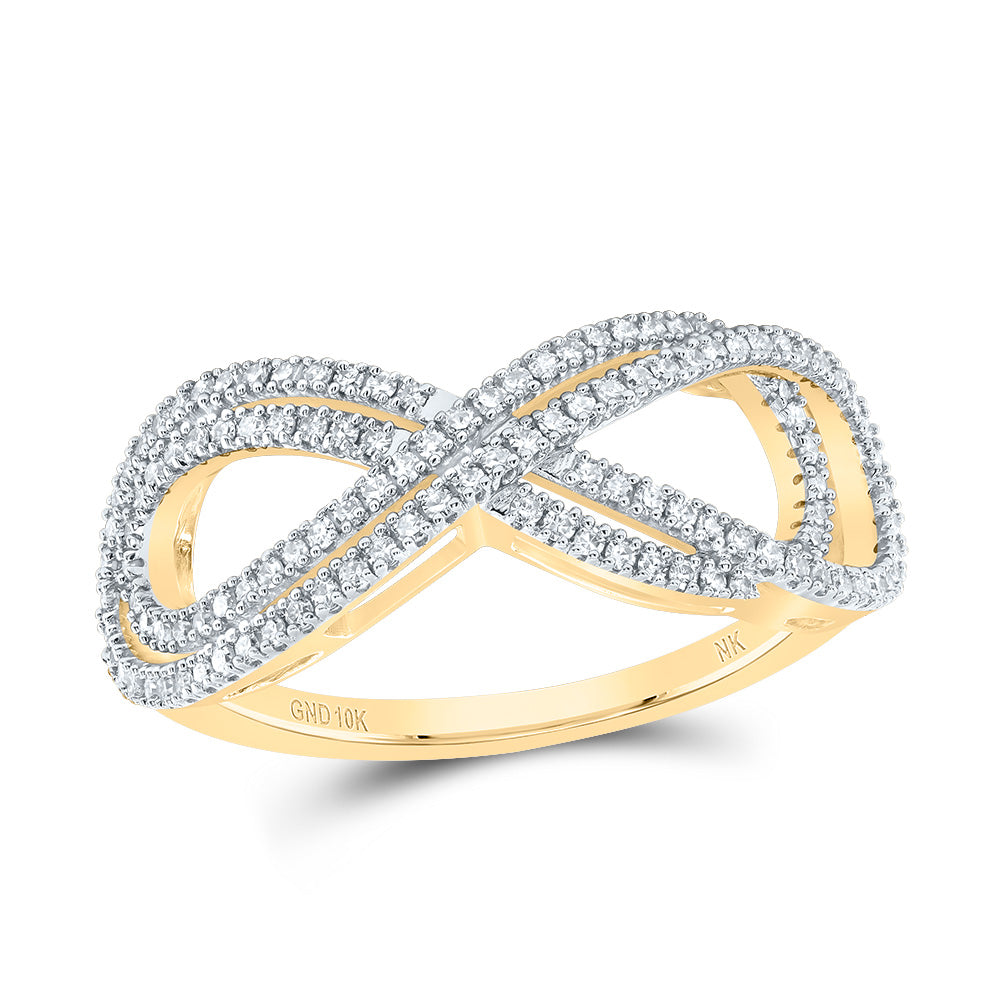 1/3Ctw-Dia Nk Fashion Infinity Ring (2.92 grams)