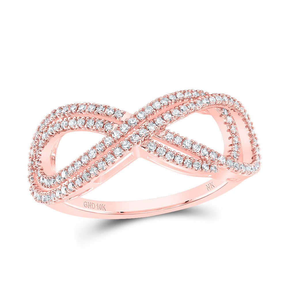 1/3Ctw-Dia Nk Fashion Infinity Ring (2.92 grams)