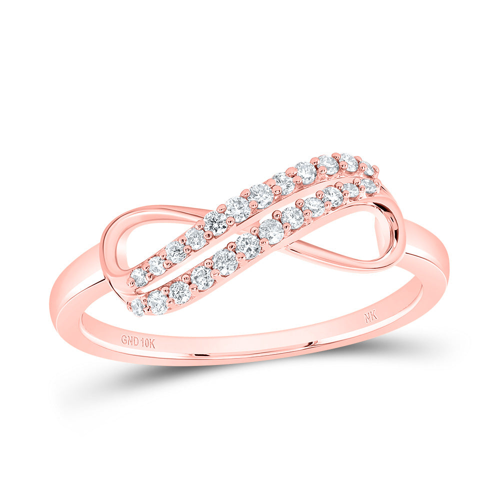 1/6Ctw-Dia Nk Fashion Infinity Ring (2.04 grams)