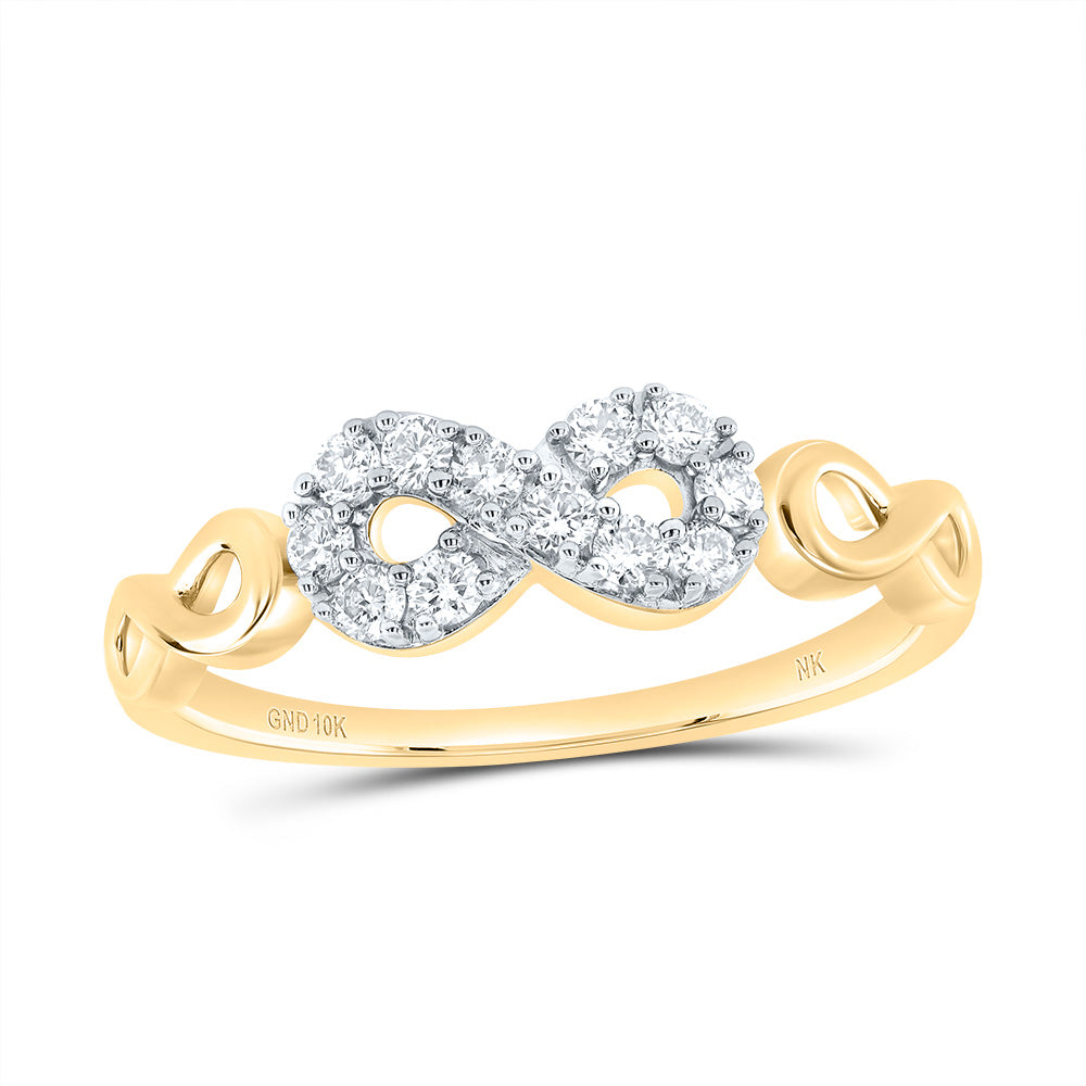 1/4Ctw-Dia Nk Fashion Infinity Ring (1.81 grams)