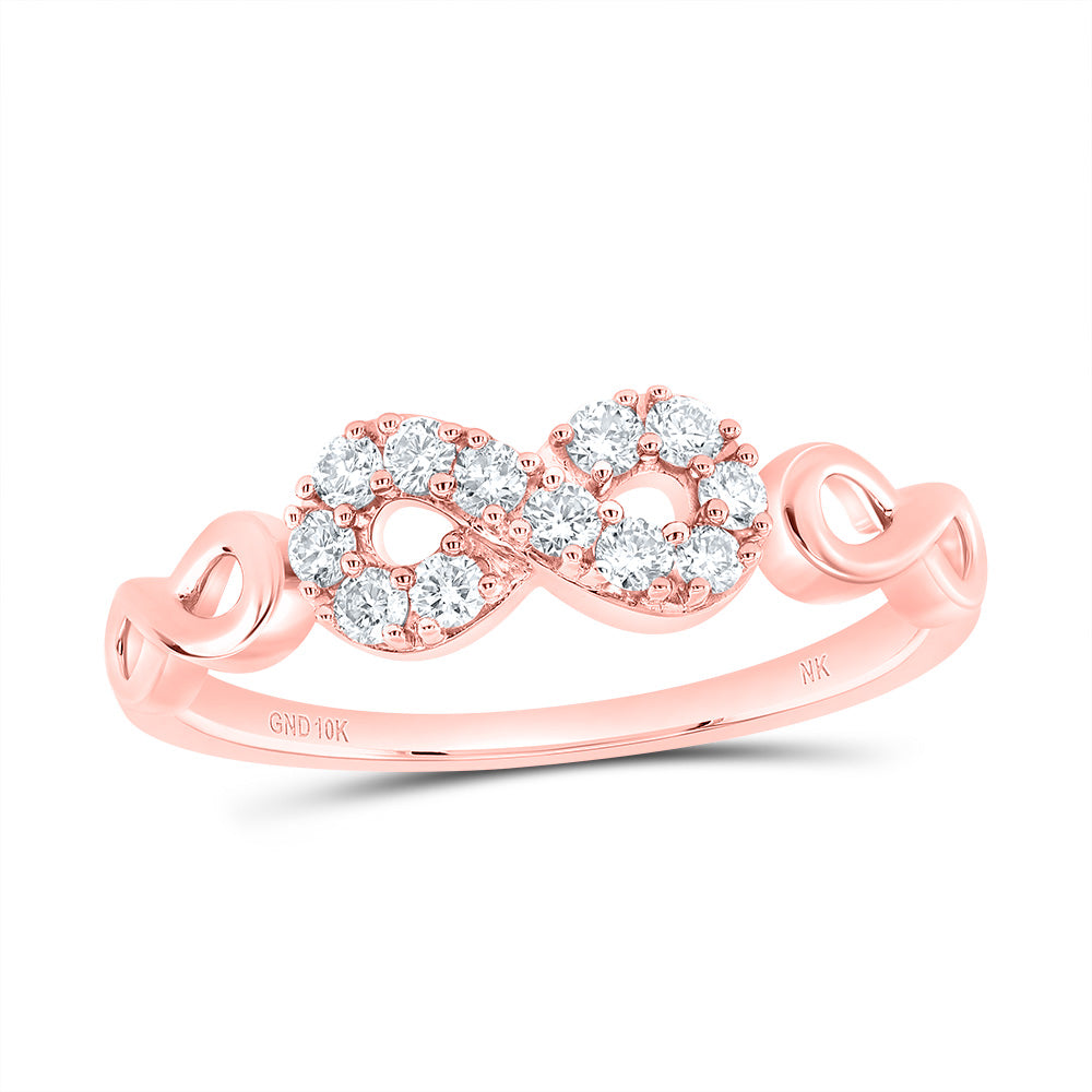 1/4Ctw-Dia Nk Fashion Infinity Ring (1.87 grams)