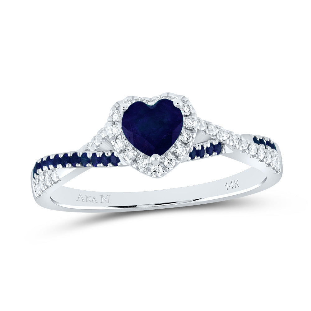 1/8Ctw-Dia Ana M 1/8Ctw-Rd-Bs 4.5Mm Ht-Bs Nat Gem Single Halo Bridal Ring (2.67 grams)