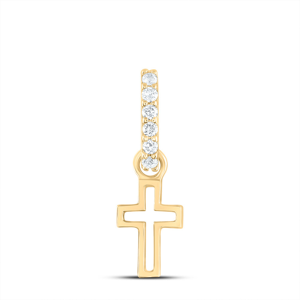 1/20Ctw-Dia Ana M Fashion Cross Pendant (0.606667 grams)