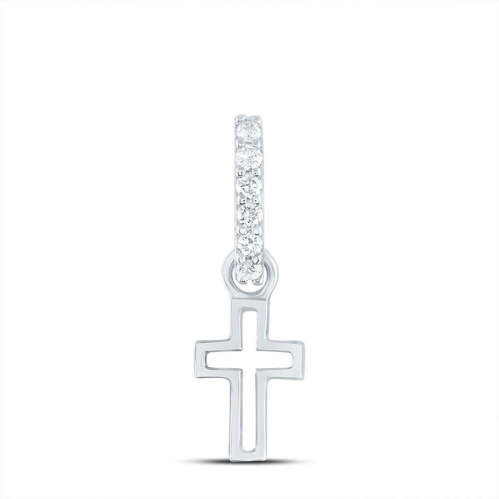 1/20Ctw-Dia Ana M Fashion Cross Pendant (0.606667 grams)