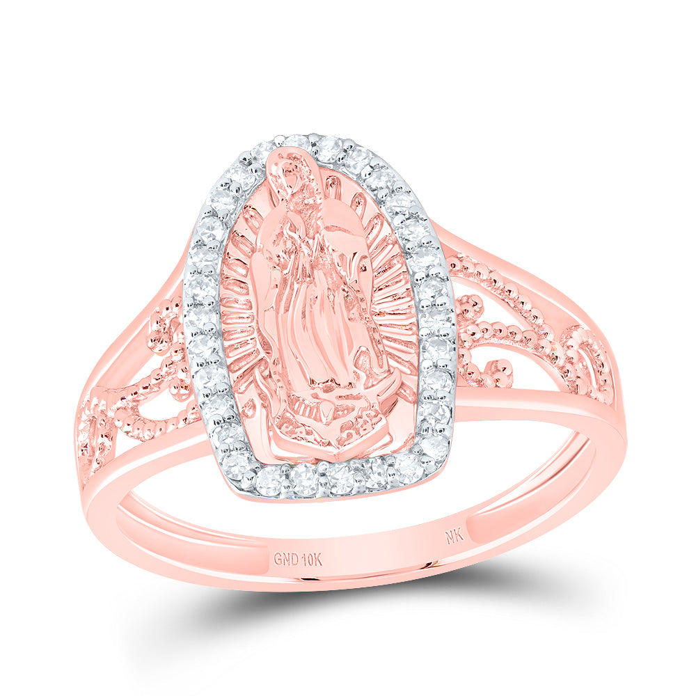 1/5Ctw-Dia Nk Fashion Virgin Mother Mary Ladies Ring (2.47 grams)