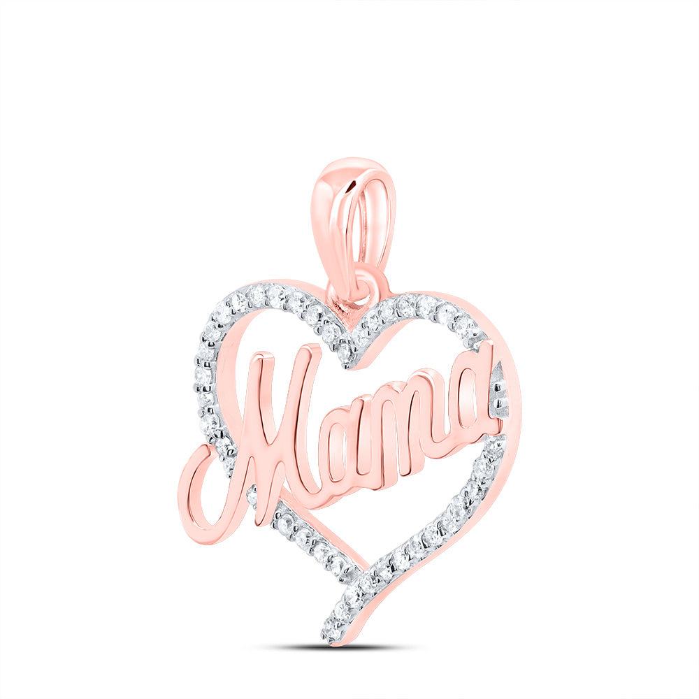 1/6Ctw-Dia P1 Gift Mama Heart Pendant (1.4982 grams)