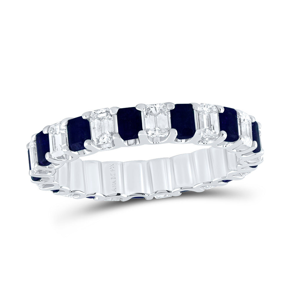 1Ctw-Dia Ana M 1 1/3Ctw-Em-Bs Nat Gem Ring (2.39 grams)