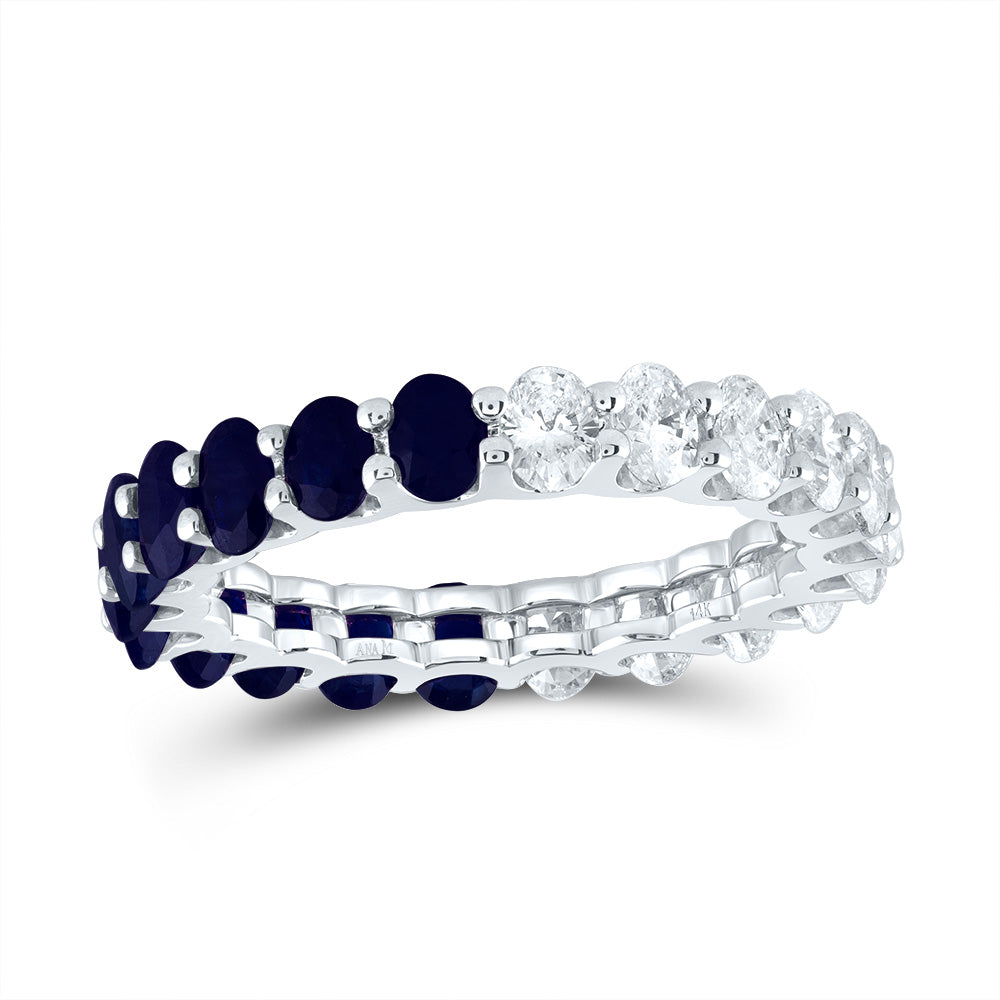 1 1/2Ctw-Dia Ana M 2Ctw-Ov-Bs Nat Gem Ring (2.99 grams)