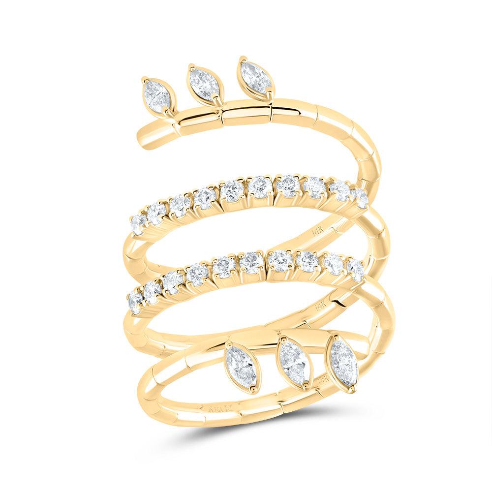 3/4Ctw-Dia Ana M 1Ct-Mq-I1 Fashion Ring (8.38 grams)