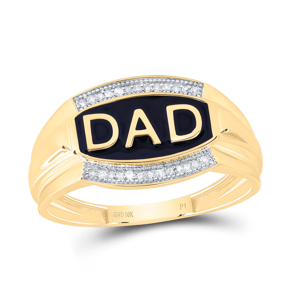 1/12Ctw-Dia P1 Dad Men Ring (2.74 grams)