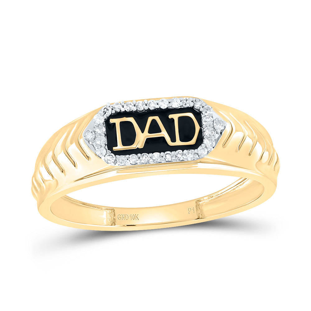 1/10Ctw-Nat Dia P1 Dad Men Ring (1.82 grams)