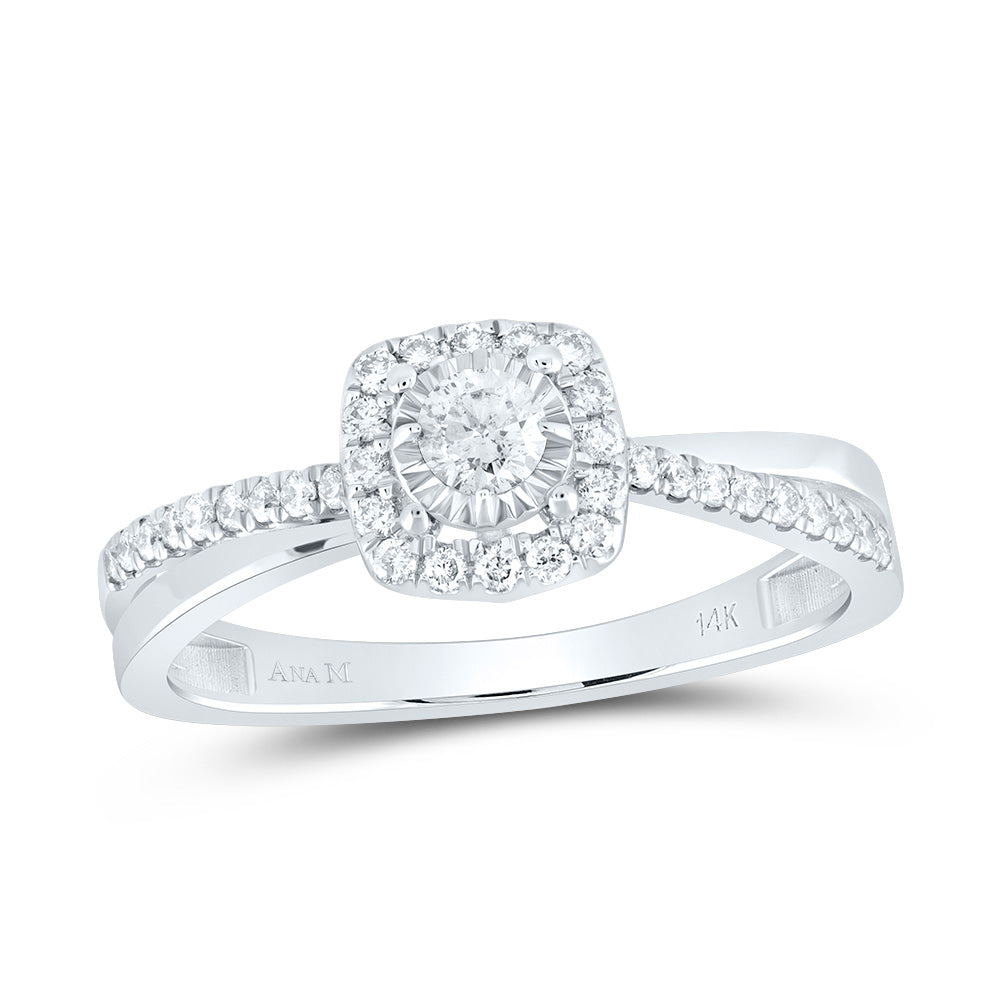 1/3Ctw-Dia Ana M Cushion Fashion Ring (2.31 grams)