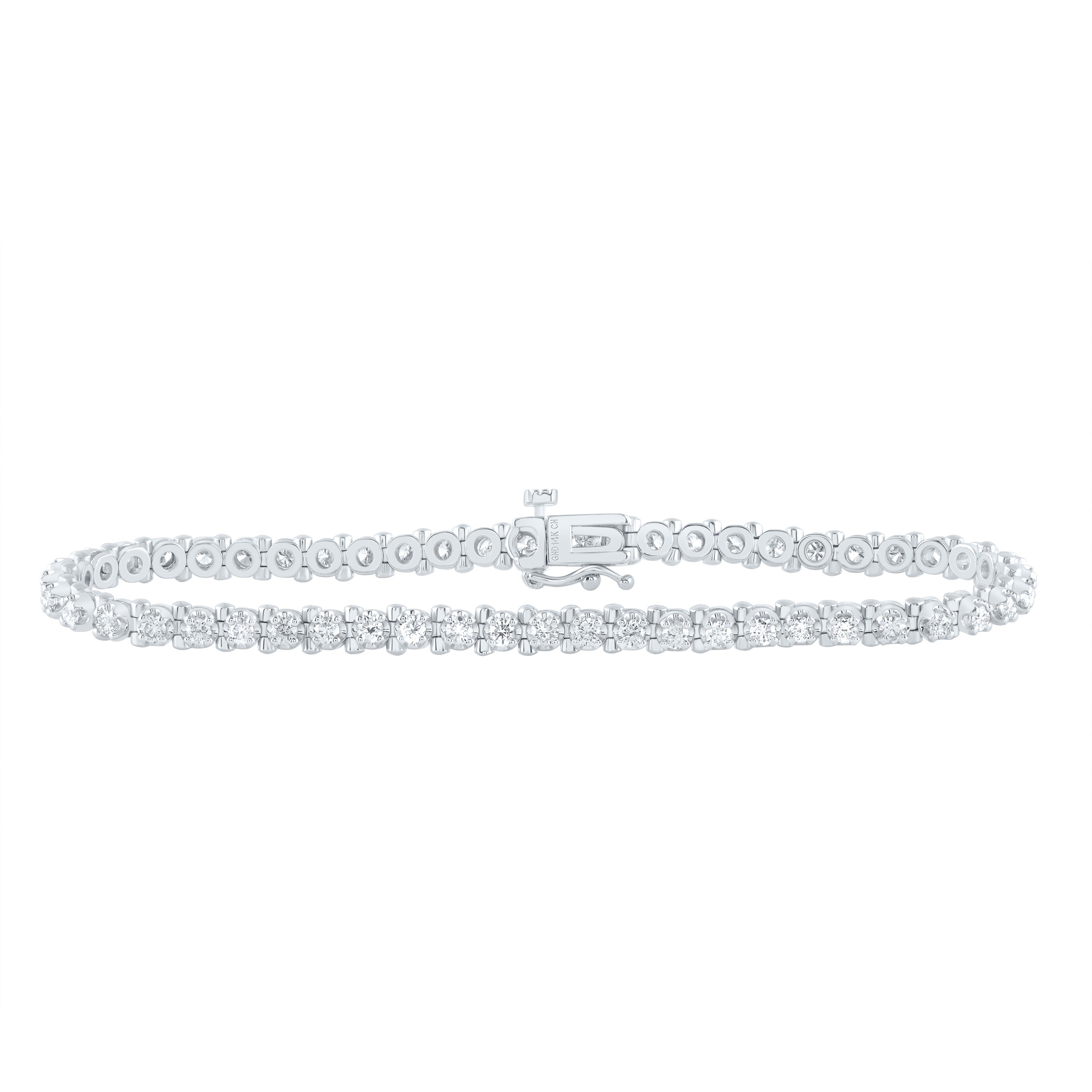 2 1/5Ctw-Nat Dia Cn Fashion Tennis Bracelet (7 Inch) (11.41 grams)