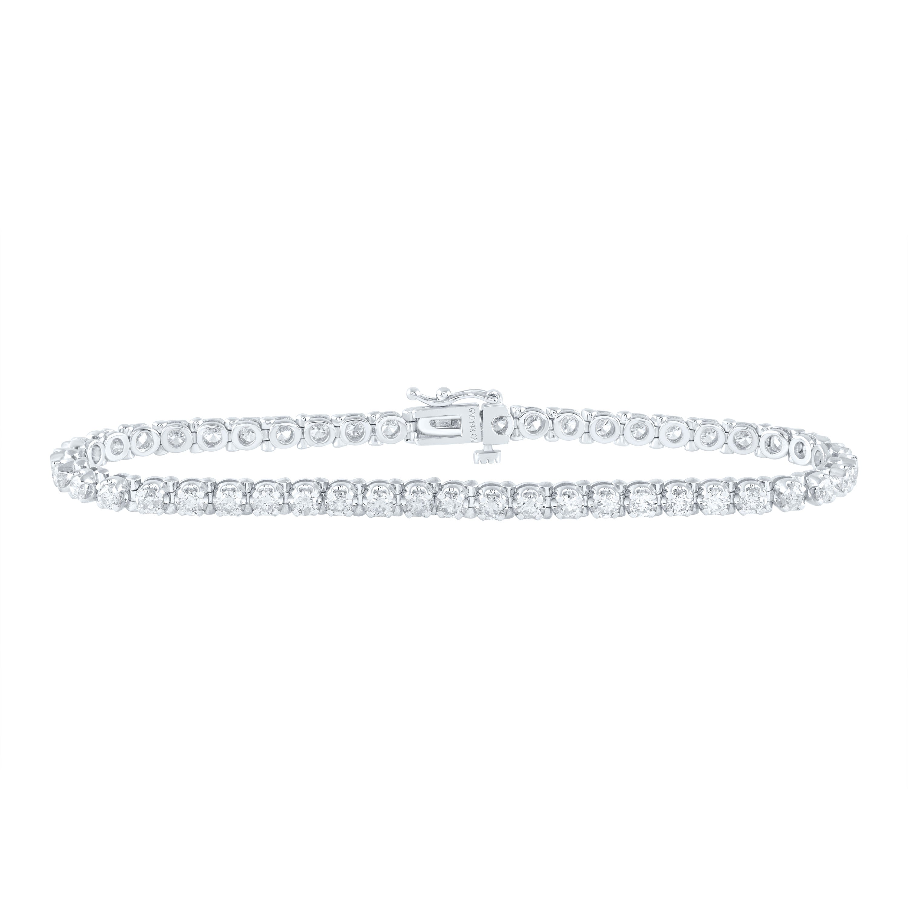 2 5/8Ctw-Nat Dia Cn Fashion Tennis Bracelet (7 Inch) (11.54 grams)