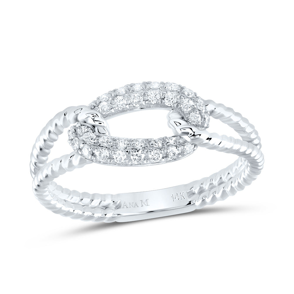 1/5Ctw-Dia Ana M Fashion Ring (2.3 grams)