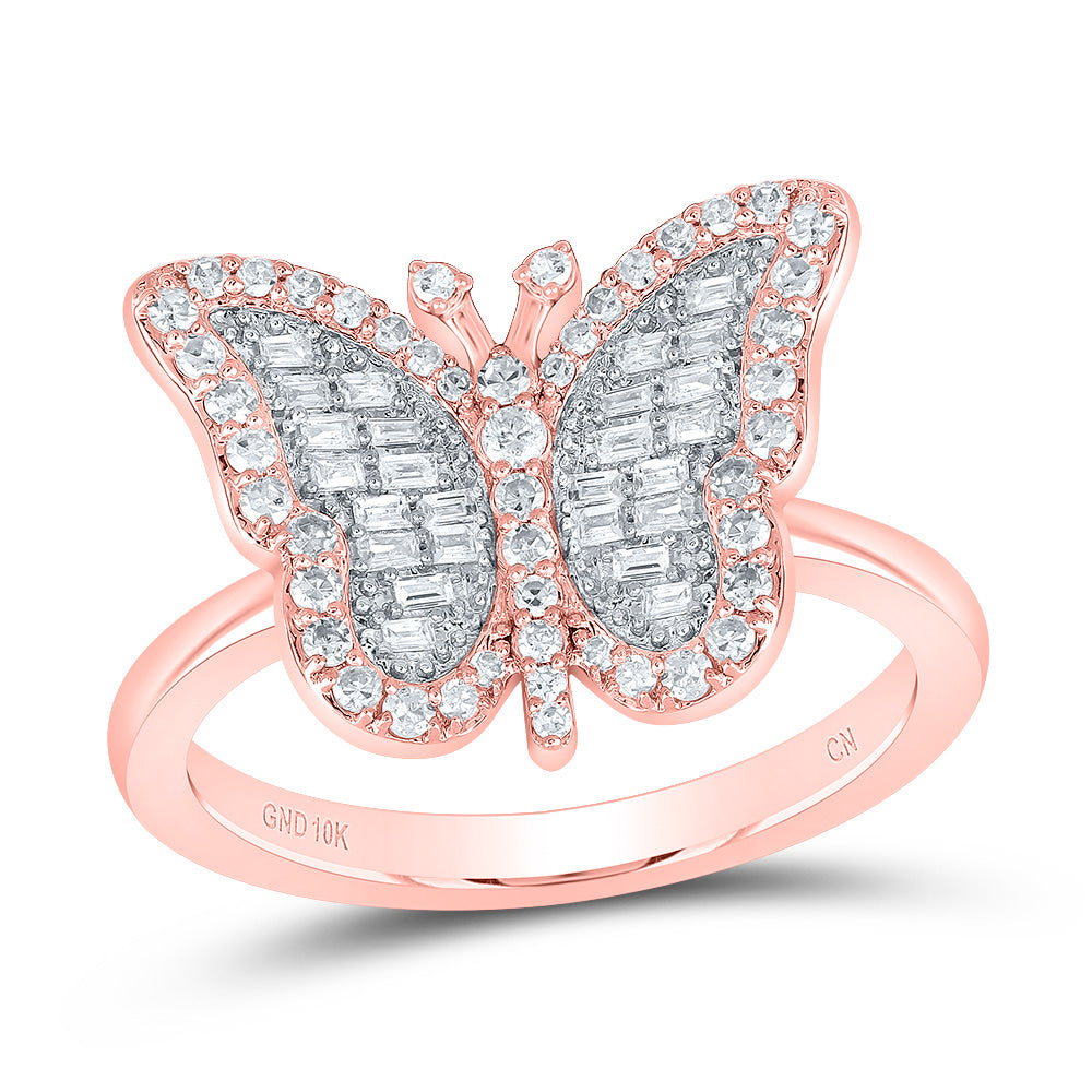 1/3Ctw-Dia Cn Fashion Butterfly Ring (3.53 grams)