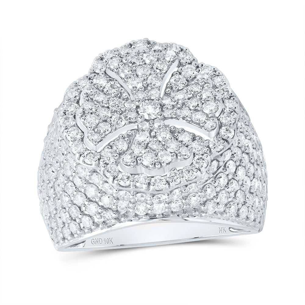 3 Ctw-Nat Dia Nk Fashion Cross Ring (7.97 grams)