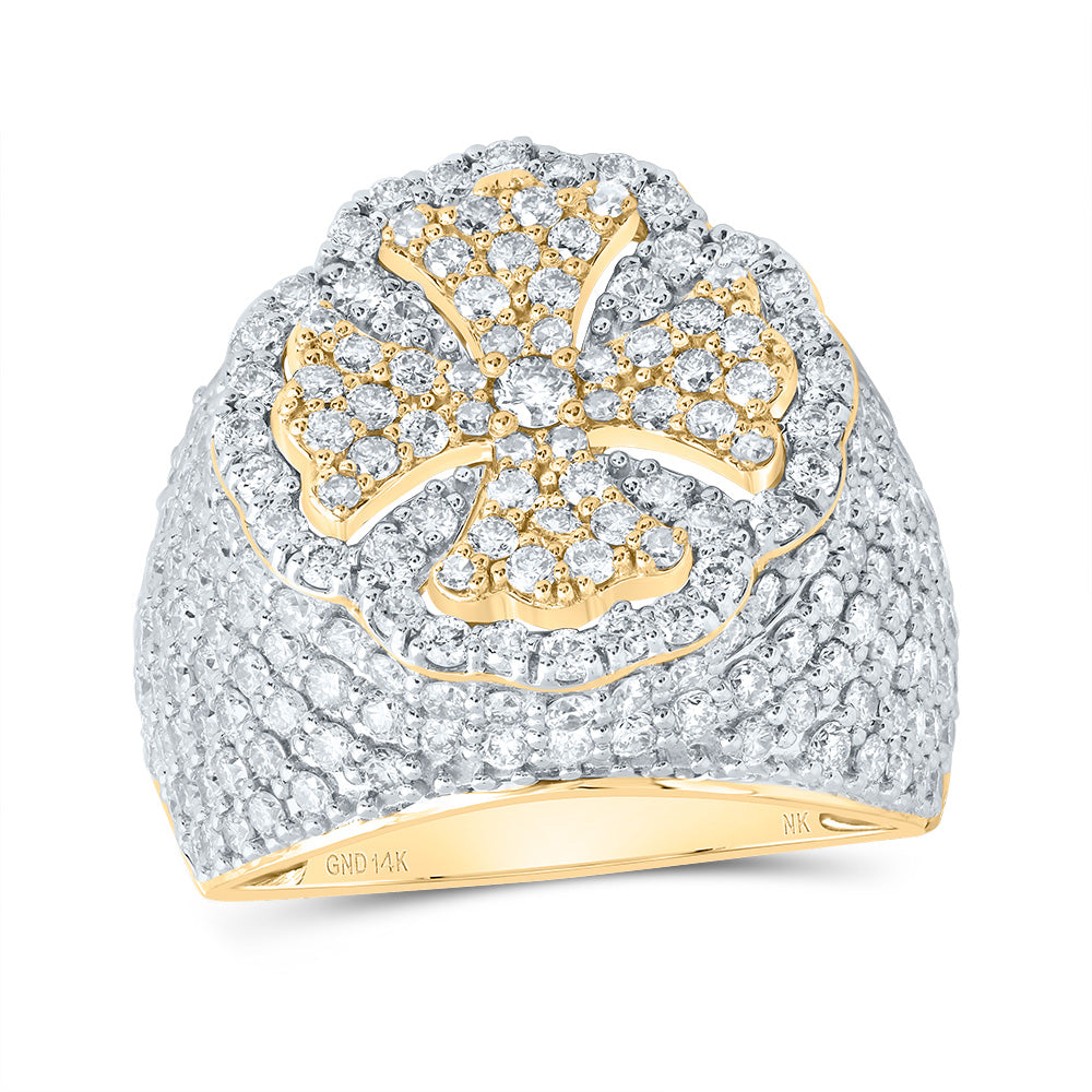 3 Ctw-Nat Dia Nk Fashion Cross Ring (8.61 grams)