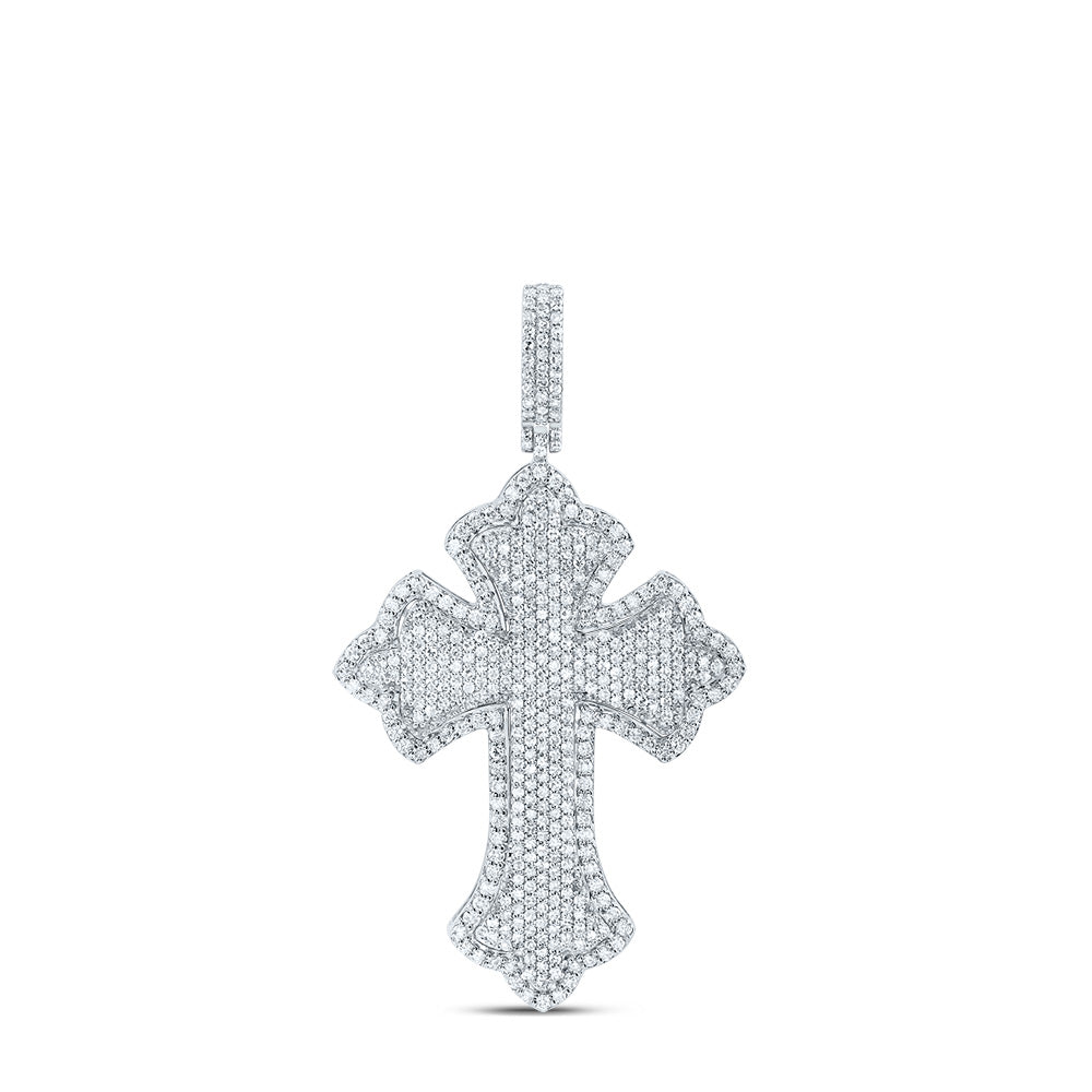 1Ctw-Dia Nk Cross Mens Charm (5.085 grams)