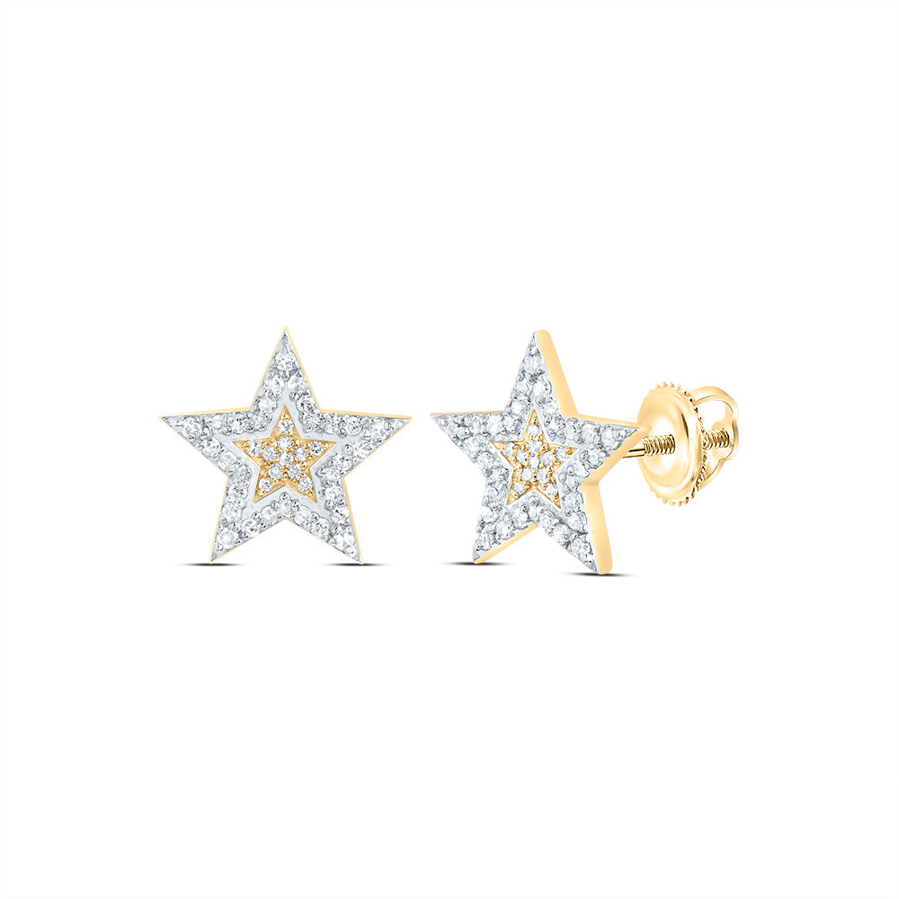 1/3Ctw-Dia Nk Star Mens Stud Earring