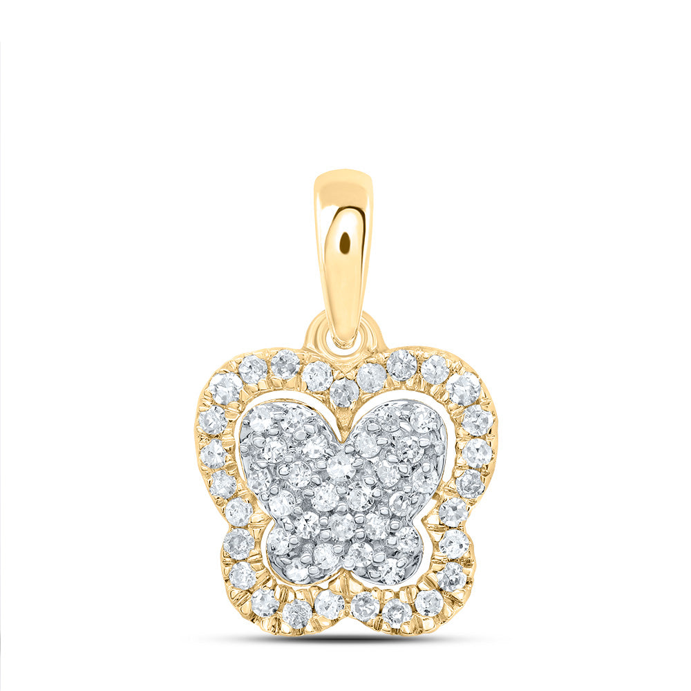 1/5Ctw-Dia P1 Gift Butterfly Pendant (1.0406 grams)