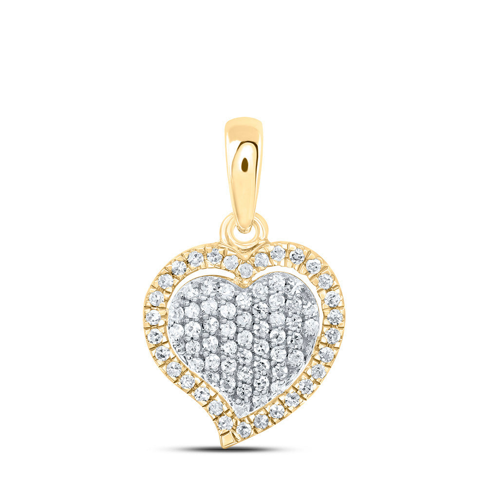 1/5Ctw-Nat Dia P1 Gift Heart Pendant (0.832133 grams)