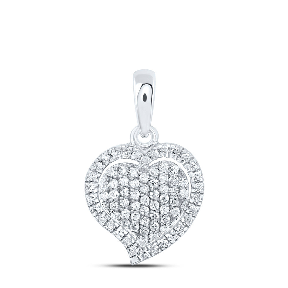 1/5Ctw-Nat Dia P1 Gift Heart Pendant (0.832133 grams)