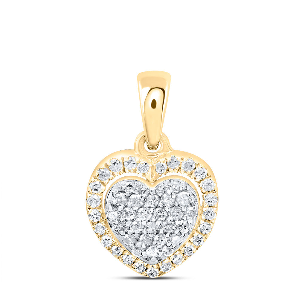 1/5Ctw-Nat Dia P1 Gift Heart Pendant (0.8978 grams)