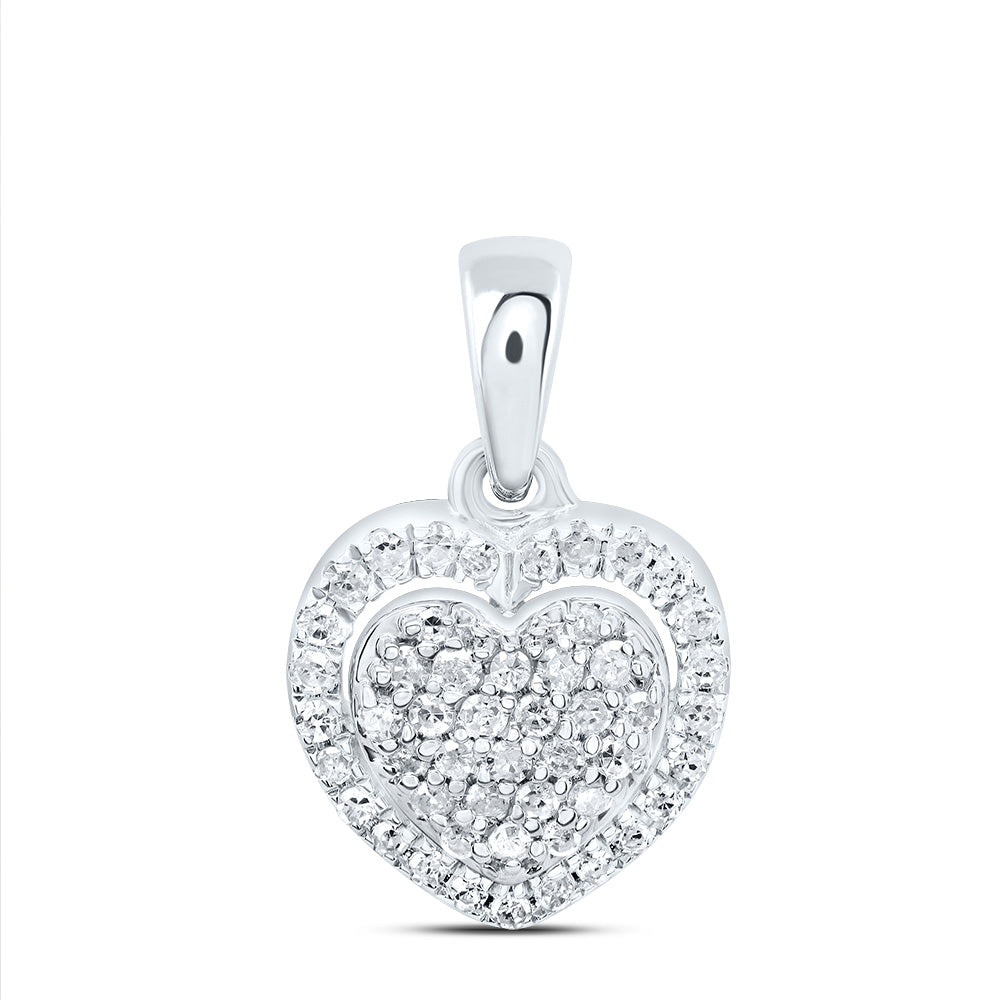 1/5Ctw-Nat Dia P1 Gift Heart Pendant (0.8978 grams)
