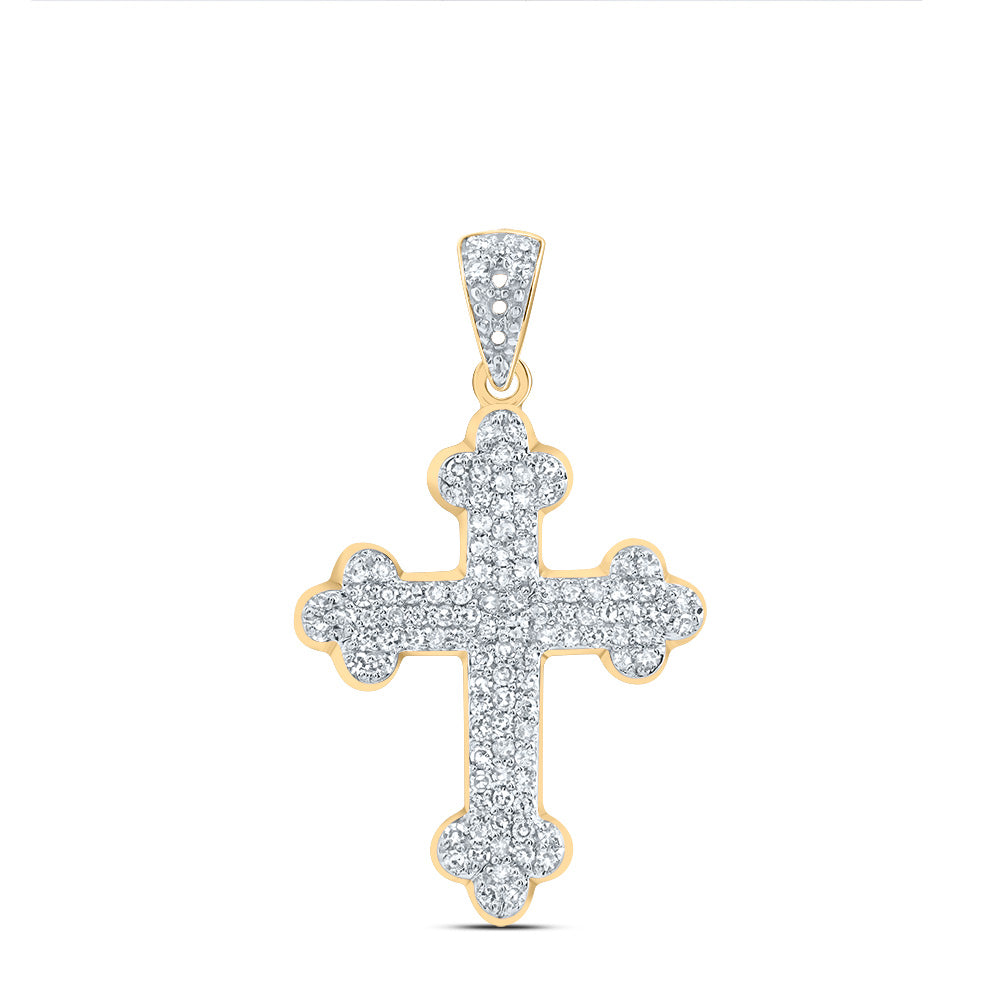 1/4Ctw-Dia Nk Fashion Cross Pendant (1.00 grams)