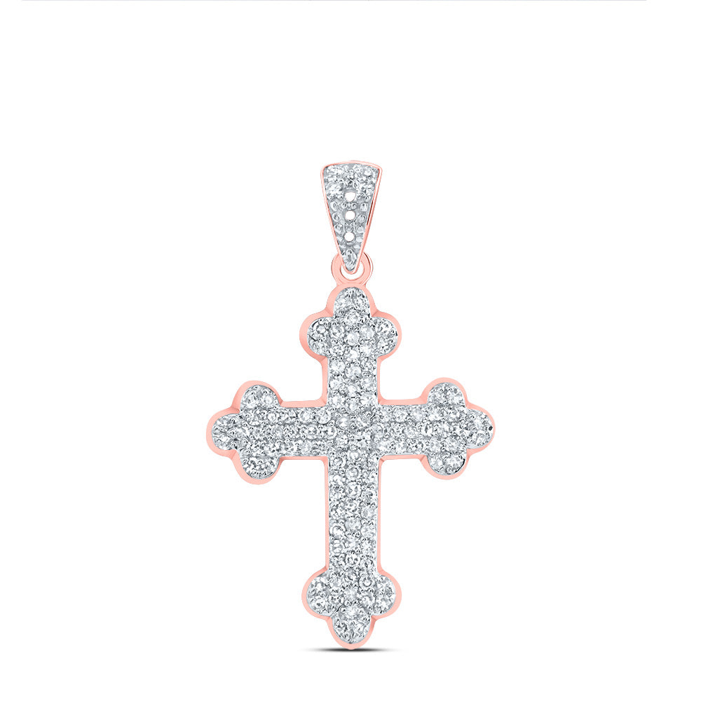 1/4Ctw-Dia Nk Fashion Cross Pendant (1.08 grams)