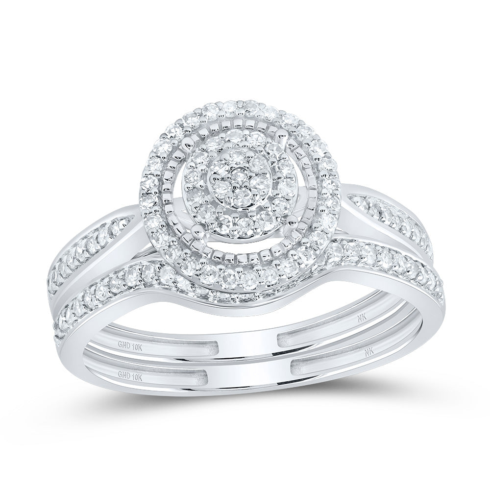 3/8Ctw-Nat Diamond Fashion Round Bridal Set (3.5 grams)