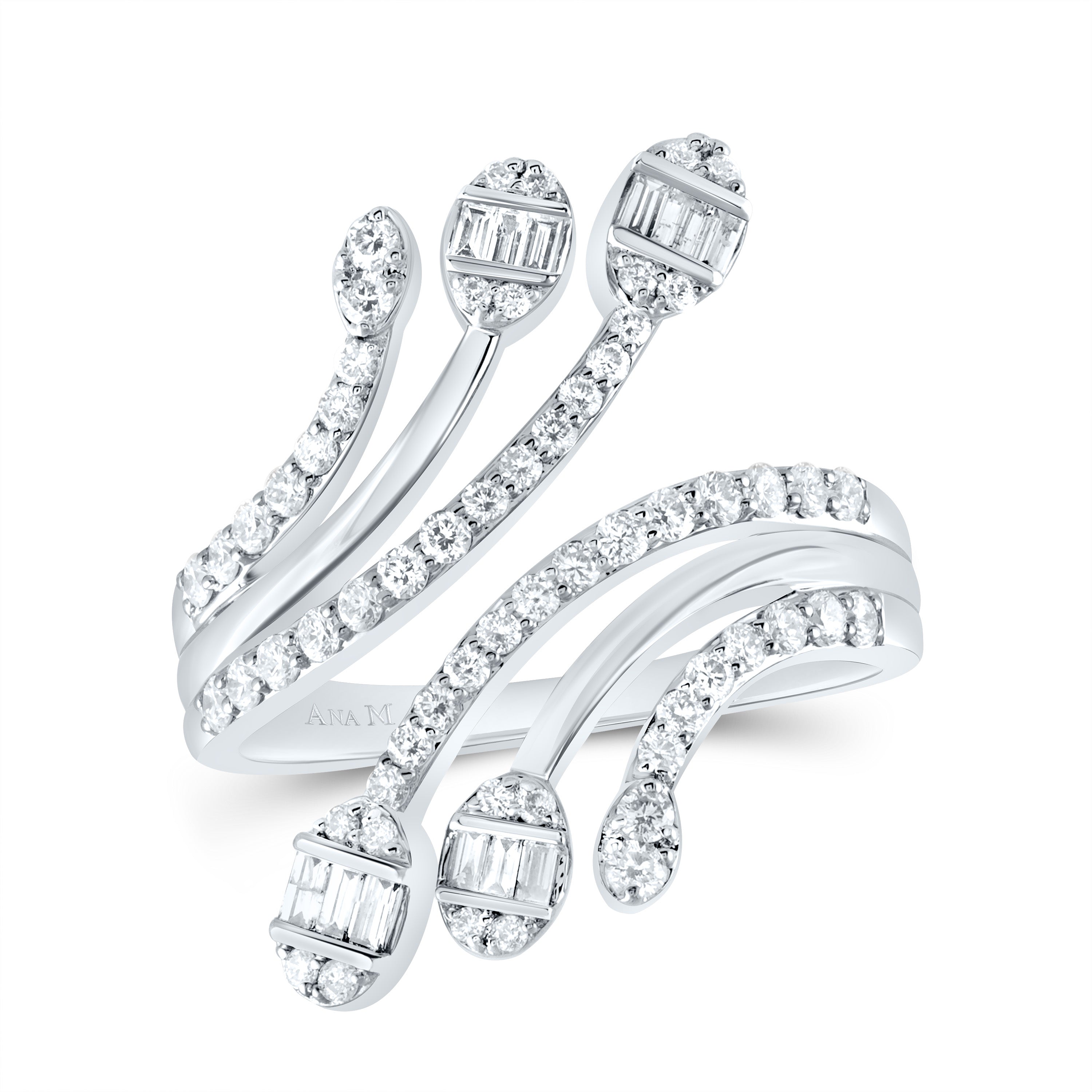 3/4Ctw-Diamond Ana M Fashion Ring (5.67 grams)
