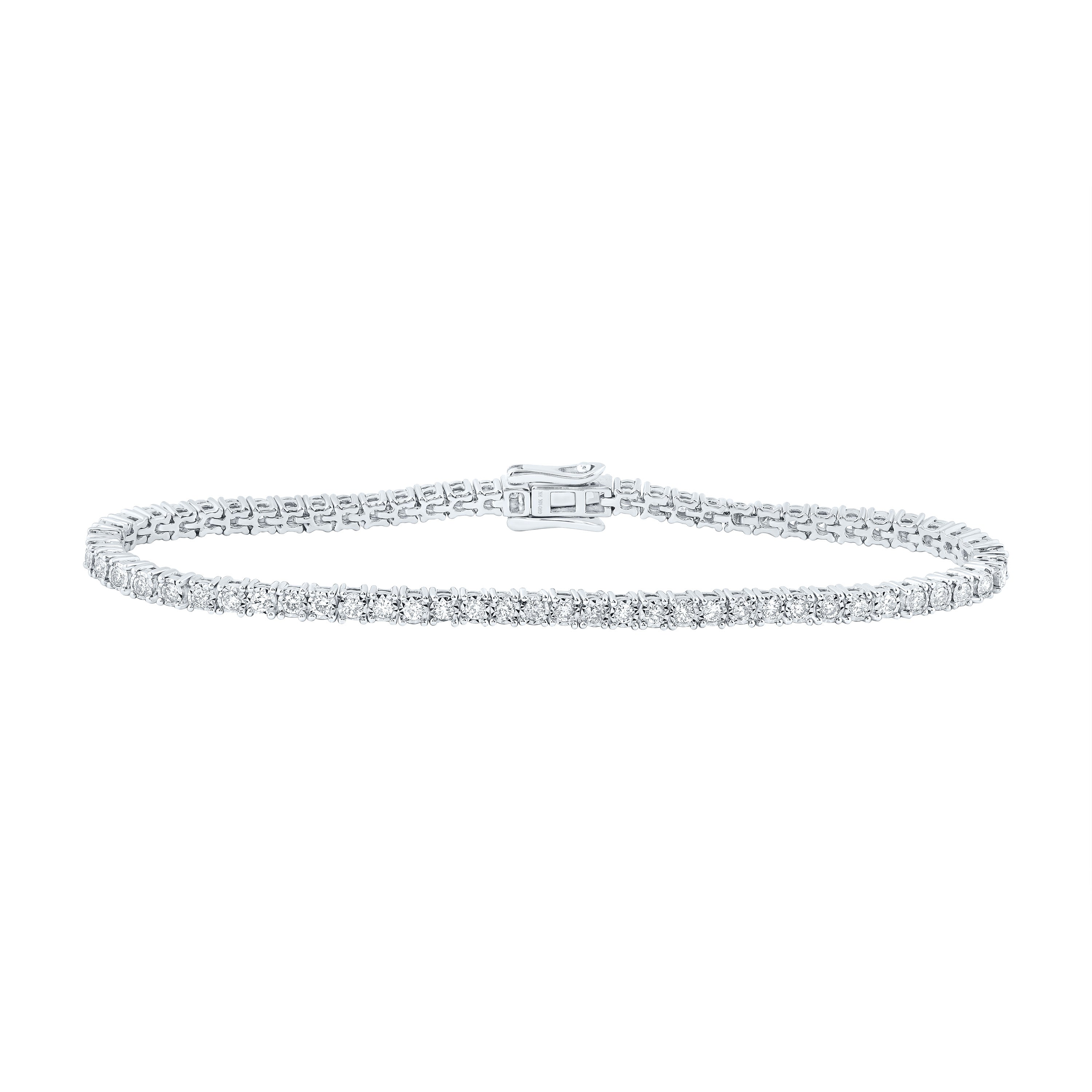 1 1/2Ctw-Diamond Fashion Tennis Bracelet (7 Inch) (10.158 grams)
