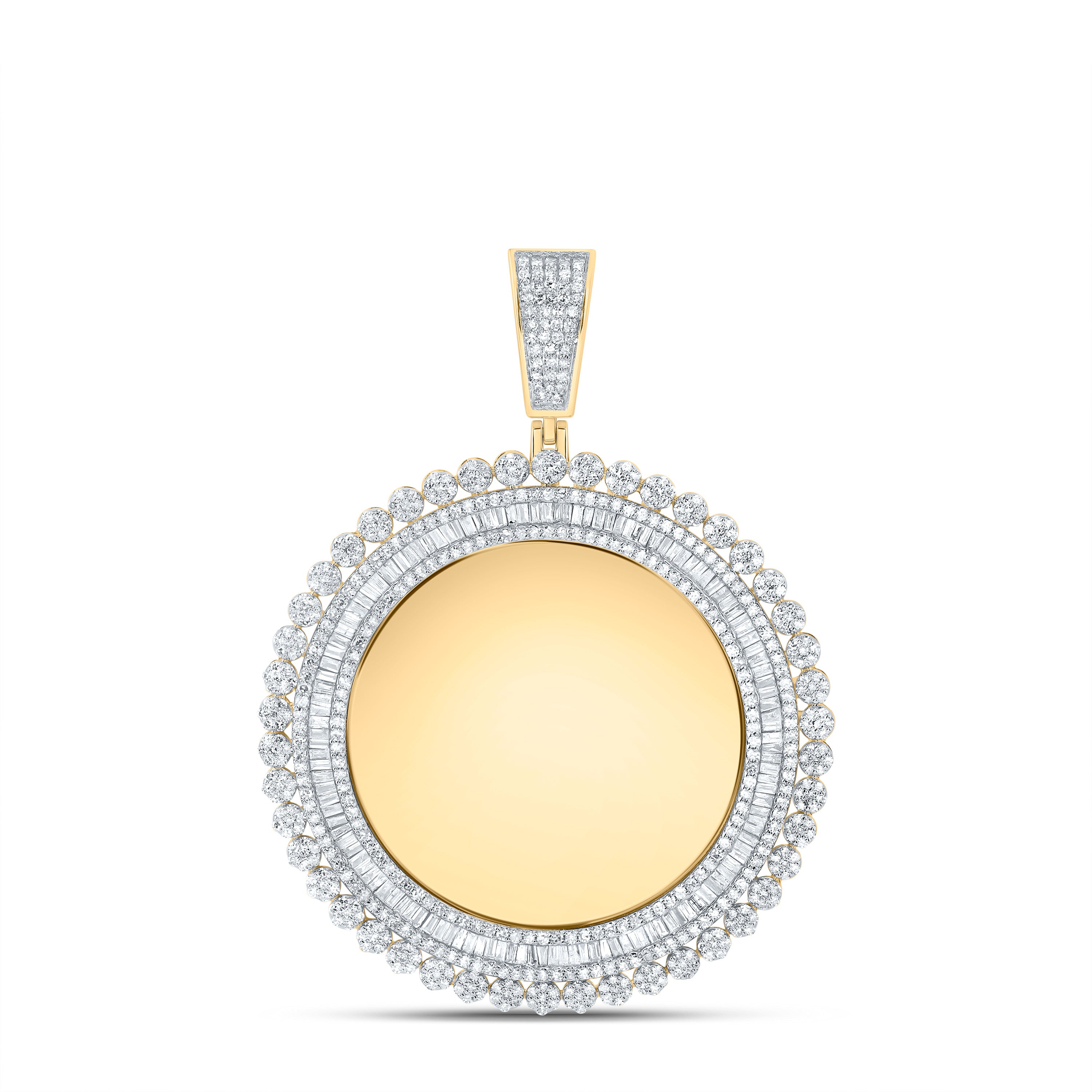 3 Ctw-Dia Nk Round Memory Mens Charm (13.74 grams)