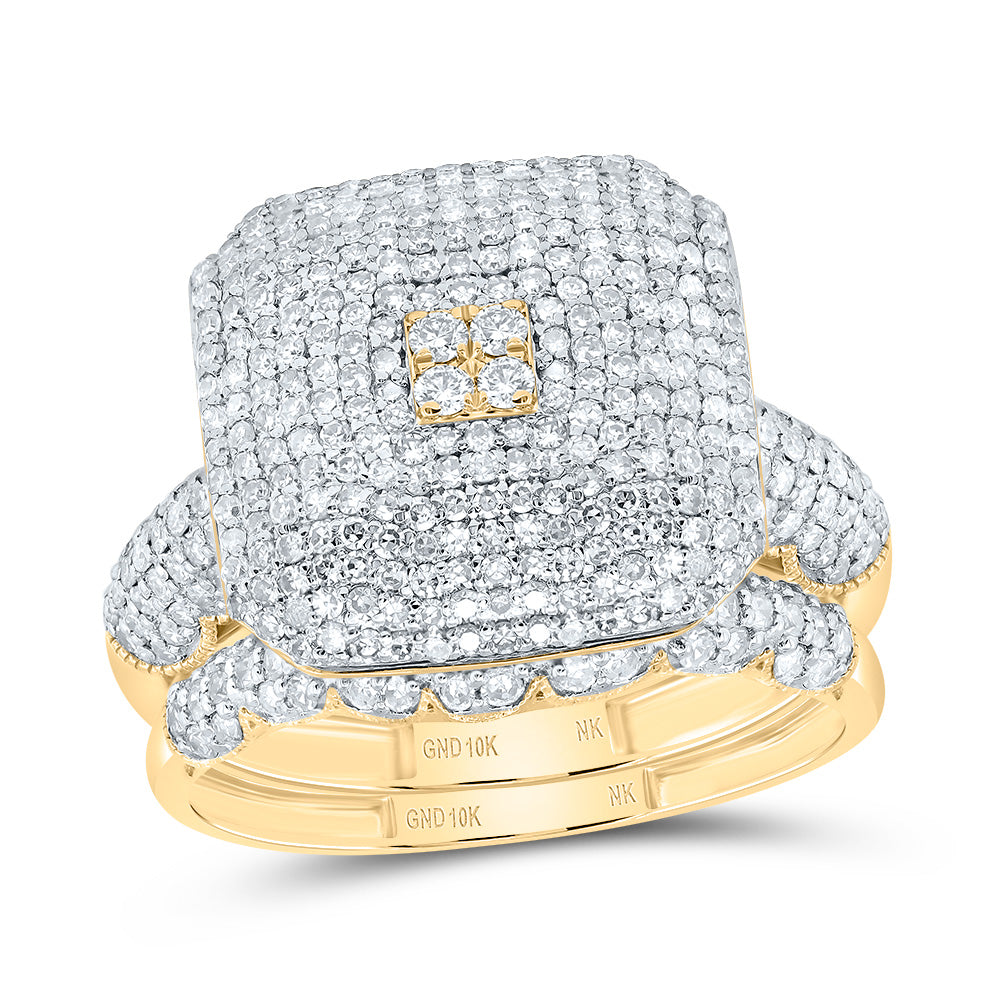 1 1/2Ctw-Dia Nk Fashion Octagon Bridal Set (3.23 grams)