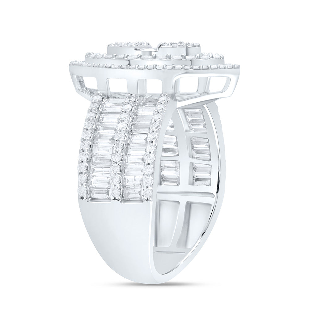1 3/4Ctw-Dia Ana M Fashion Marquise Baguette Bridal Ring (6.25 grams)