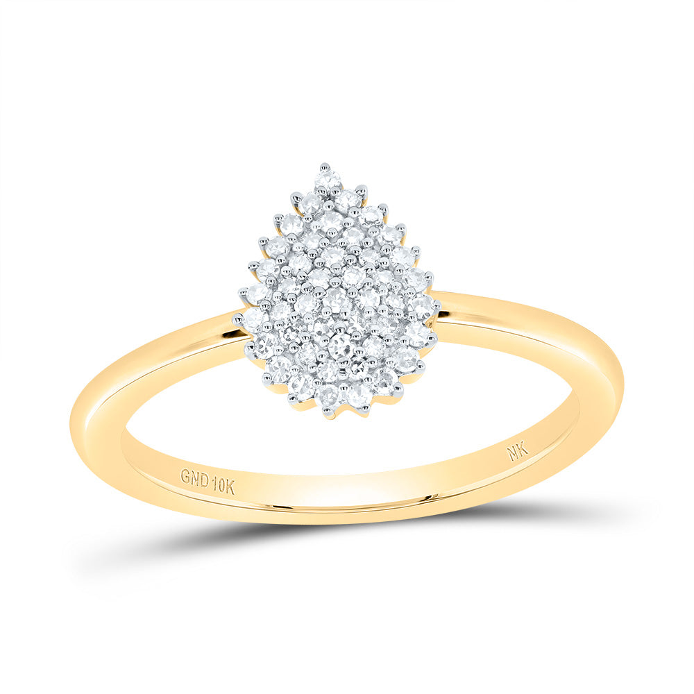 1/6Ctw-Dia Nk Gift Pear Ring (2.36 grams)