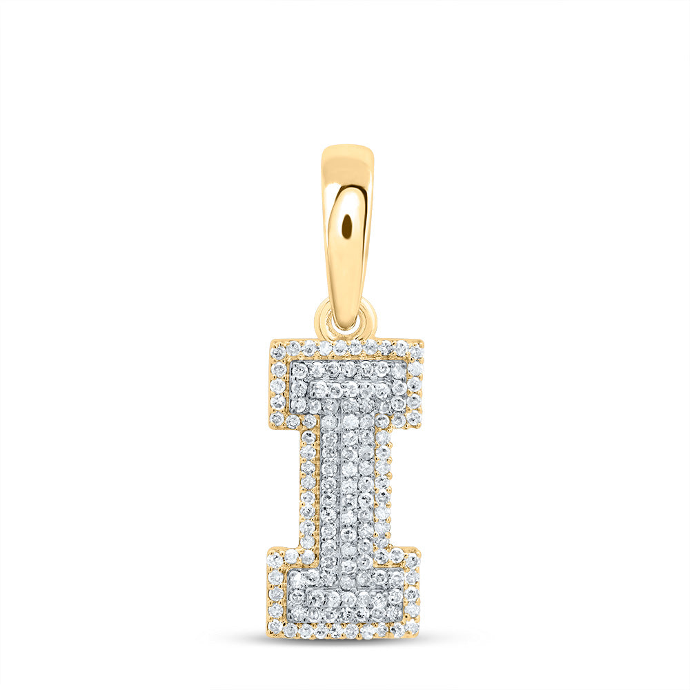 3/8Ctw-Dia P1 Gift Initial "I" Pendant (1.749 grams)