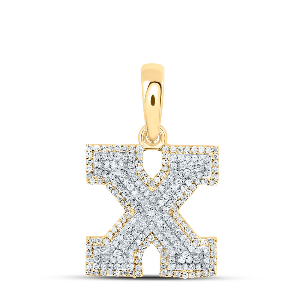 5/8Ctw-Dia P1 Gift Initial "X" Pendant (2.734 grams)