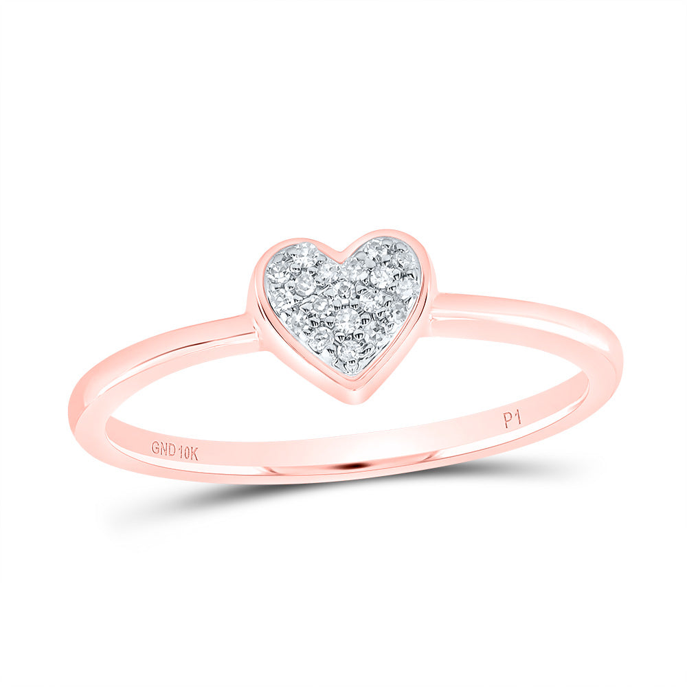 1/20Ctw-Nat Dia P1 Gift Heart Ring (1.07 grams)